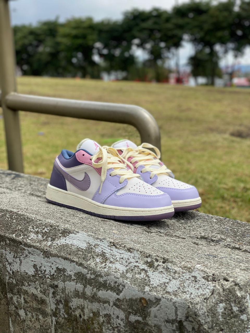 nike air jordan 1 low pink purple